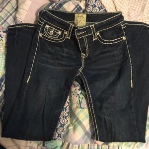 L. A. Idol dark wash boot cut jeans